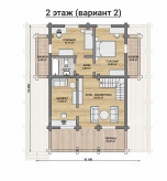 Дом из бревна VZ-126